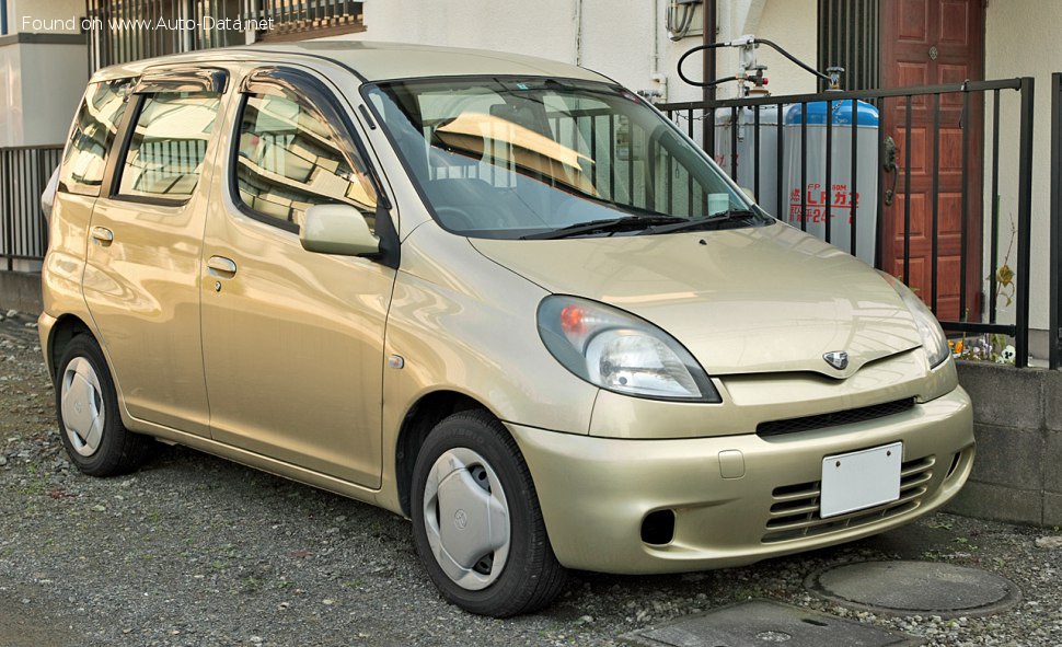 Specifications: Toyota Funcargo 1.5 i 16V (106 Hp) 1997, 1998, 1999, 2000, 2001, 2002, 2003, 2004, 2005