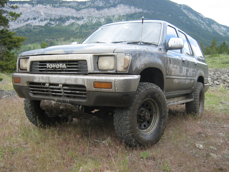 Specifications: Toyota Hilux Surf 2.4 DT (97 Hp) Automatic 1988, 1989, 1990, 1991, 1992, 1993, 1994, 1995