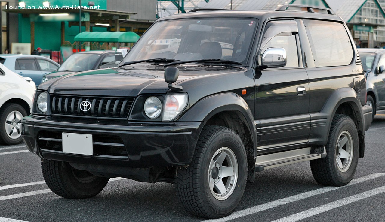 Specifications: Toyota Land Cruiser Prado (J90) 3-door 3.0 TD (125 Hp) 4WD ECT 1996, 1997, 1998, 1999