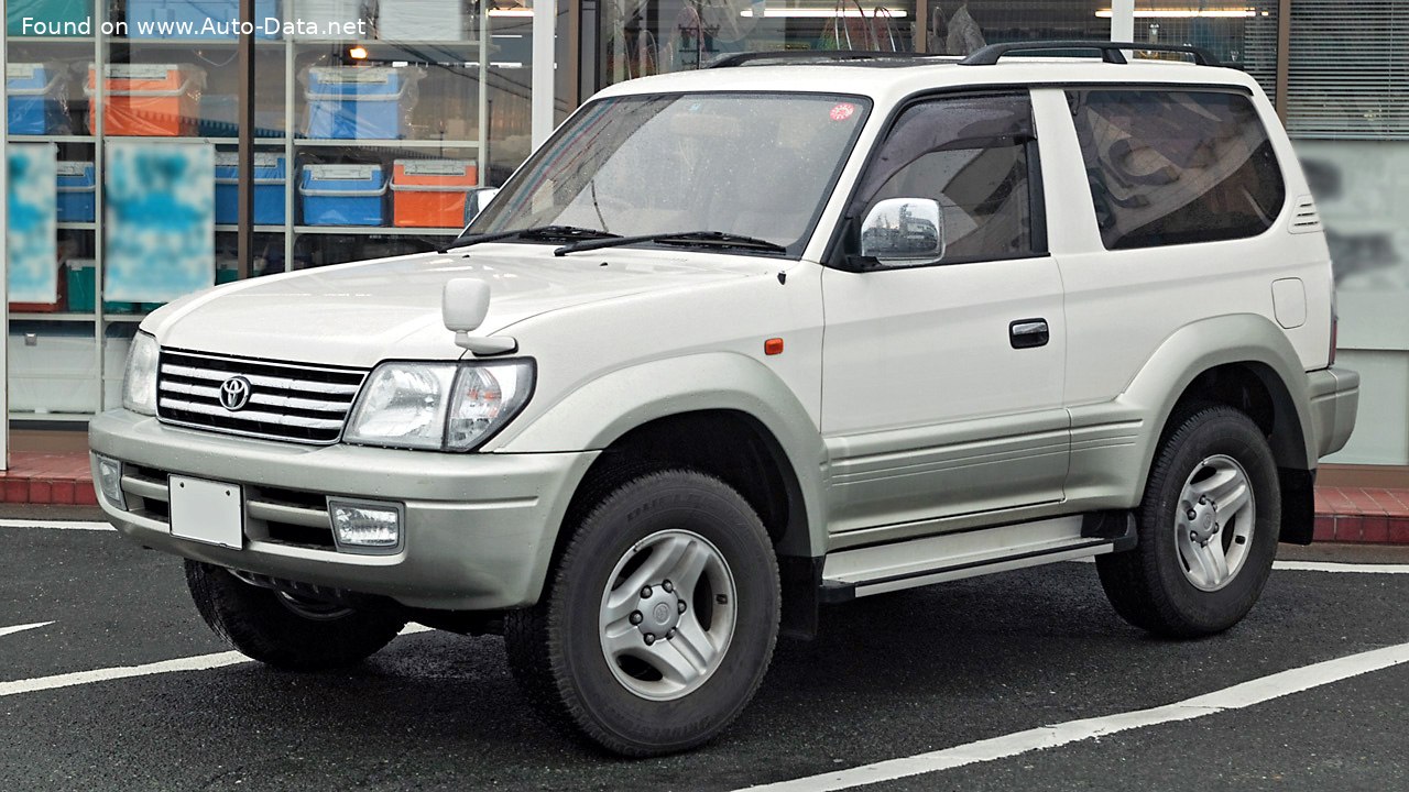 Specifications: Toyota Land Cruiser Prado (J90, facelift 2000) 3-door 3.0 D-4D (163 Hp) 4WD 2000, 2001, 2002