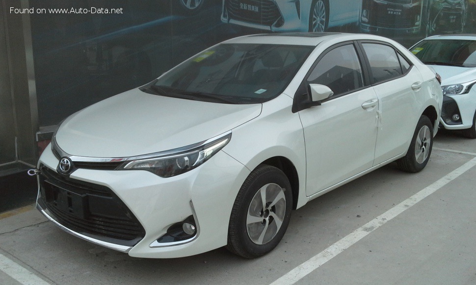 Specifications: Toyota Levin (facelift 2017) 1.2 (116 Hp) S-CVT 2017, 2018, 2019, 2020, 2021, 2022, 2023, 2024, 2025