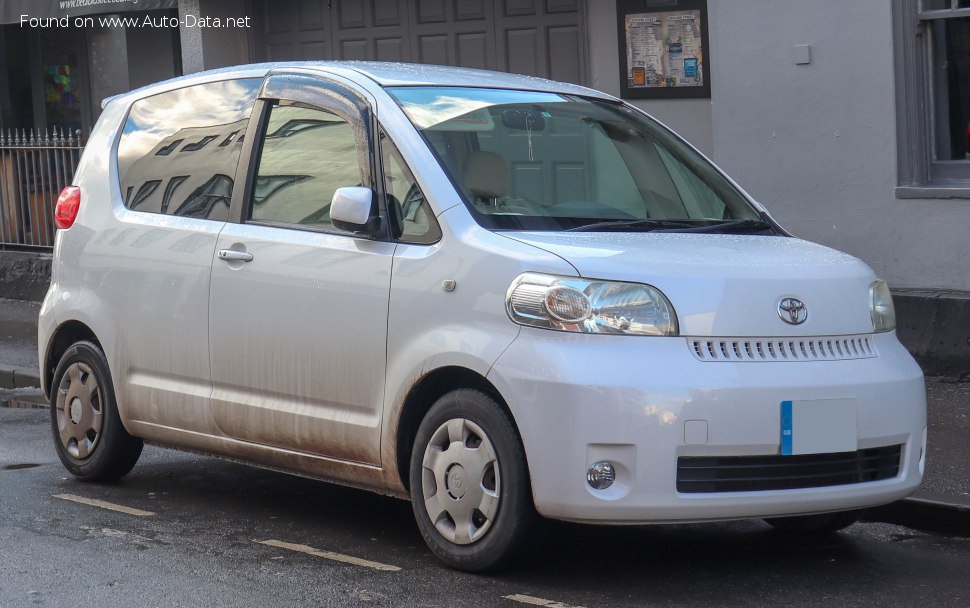 Specifications: Toyota Porte I 1.3i (88 Hp) 2004, 2005, 2006, 2007, 2008, 2009, 2010, 2011, 2012
