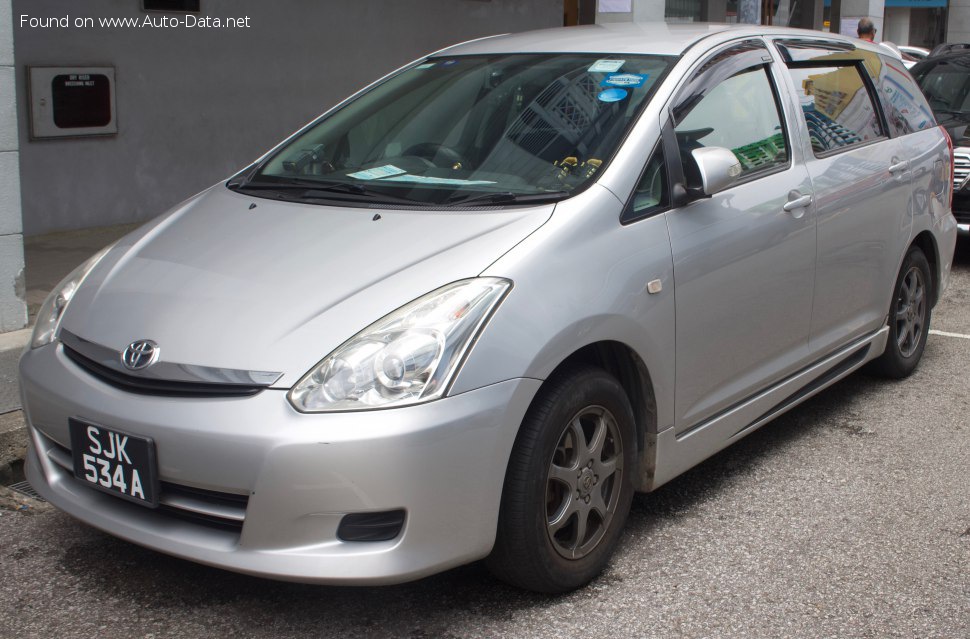 Specifications: Toyota Wish I (facelift 2005) 1.8 (125 Hp) 4WD Automatic 2005, 2006, 2007, 2008, 2009