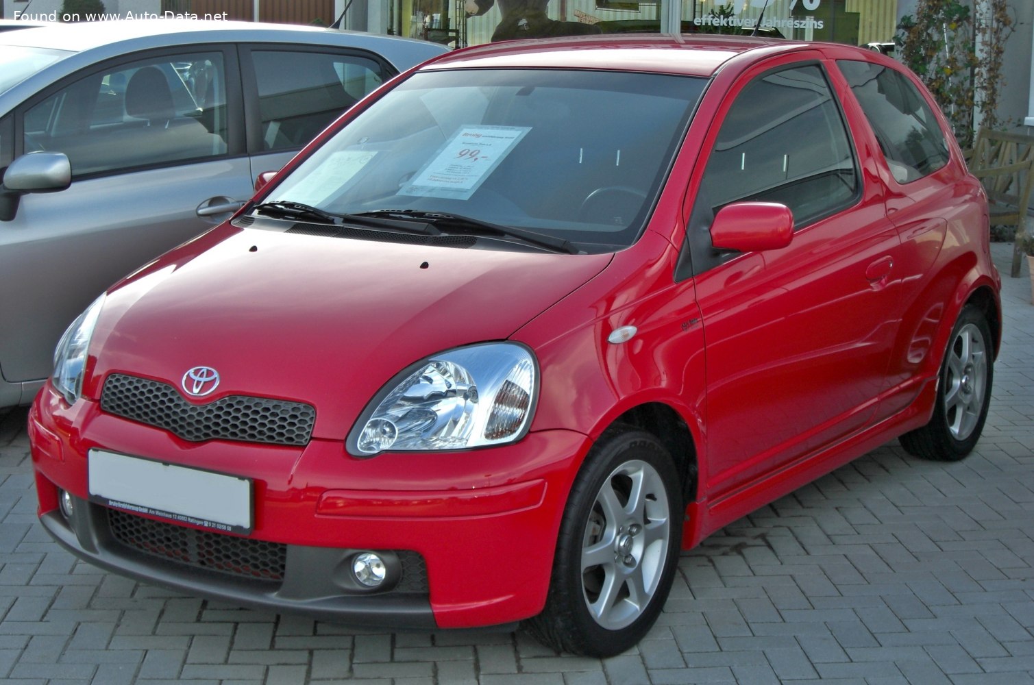 Specifications: Toyota Yaris I (facelift 2003) 3-door TS 1.5 Turbo (150 Hp) 2003, 2004, 2005