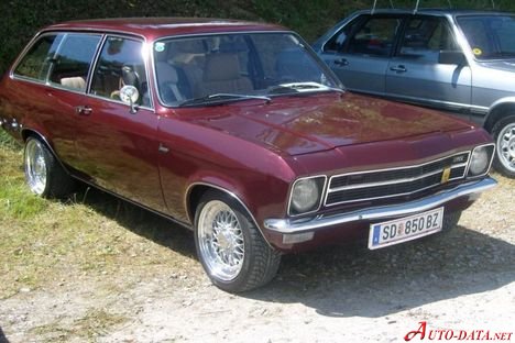 Specifications: Opel Ascona A Voyage 1.9 SR (88 Hp) 1975