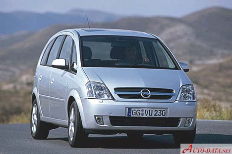 Specifications: Opel Meriva A 1.7 CDTI (75 Hp) 2003, 2004, 2005