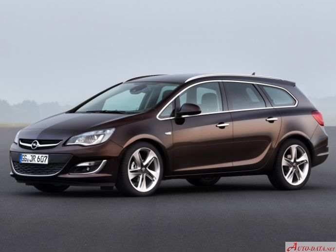 Specifications: Opel Astra J Sports Tourer (facelift 2012) 1.6 CDTI (136 Hp) Ecotec startstop 2012, 2013, 2014, 2015