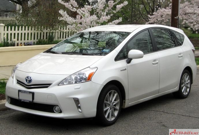 Specifications: Toyota Prius+ 1.8 HSD (99 Hp) e-CVT 2011, 2012, 2013, 2014, 2015
