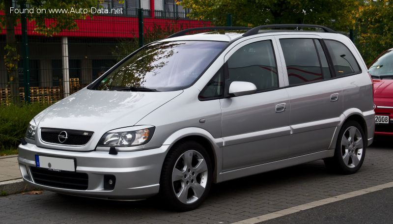 Specifications: Opel Zafira A (facelift 2003) 2.0 DTI 16V (101 Hp) 2003, 2004, 2005