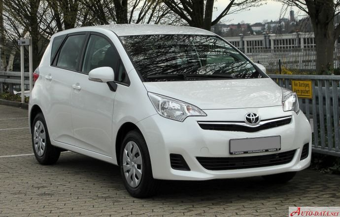 Specifications: Toyota Verso-S II 1.4 D-4D DPF (89 Hp) MM 2010, 2011, 2012, 2013, 2014, 2015