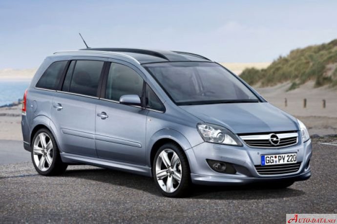 Specifications: Opel Zafira B (facelift 2008) 1.8 XER (140 Hp) 2008, 2009, 2010