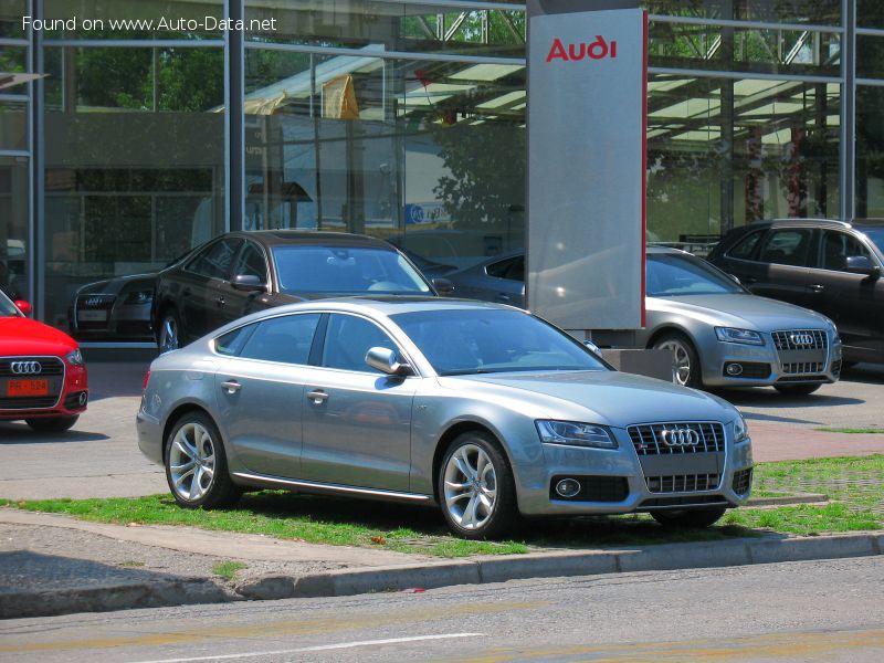 Specifications: Audi S5 Sportback (8T) 3.0 TFSI V6 (333 Hp) quattro S tronic 2010, 2011