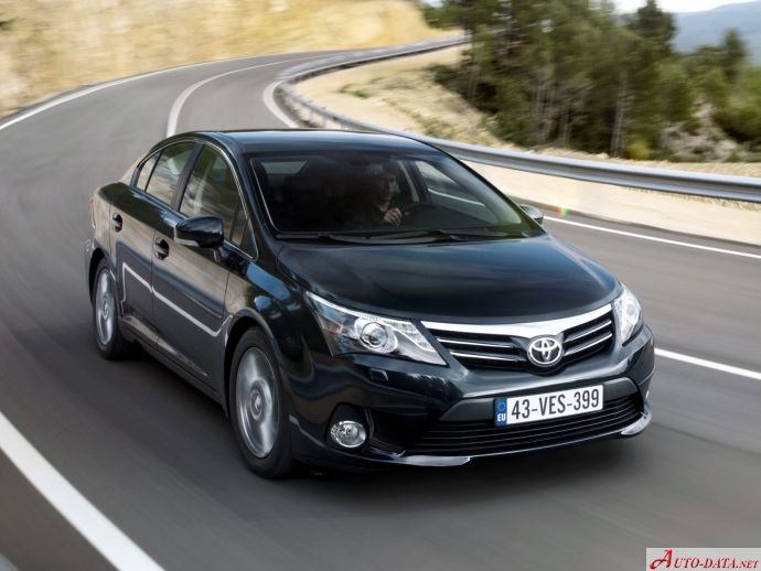Specifications: Toyota Avensis III (facelift 2012) 1.6 Valvematic (132 Hp) 2012, 2013, 2014, 2015