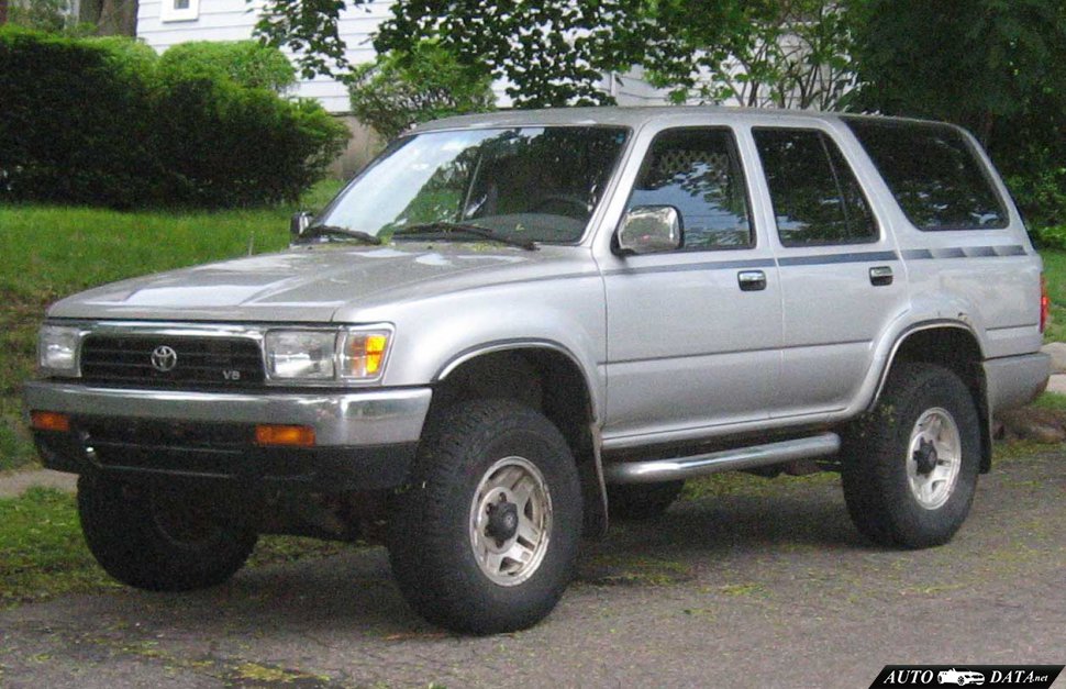 Specifications: Toyota 4Runner II 2.4 (114 Hp) 4×4 1989, 1990, 1991, 1992, 1993, 1994, 1995