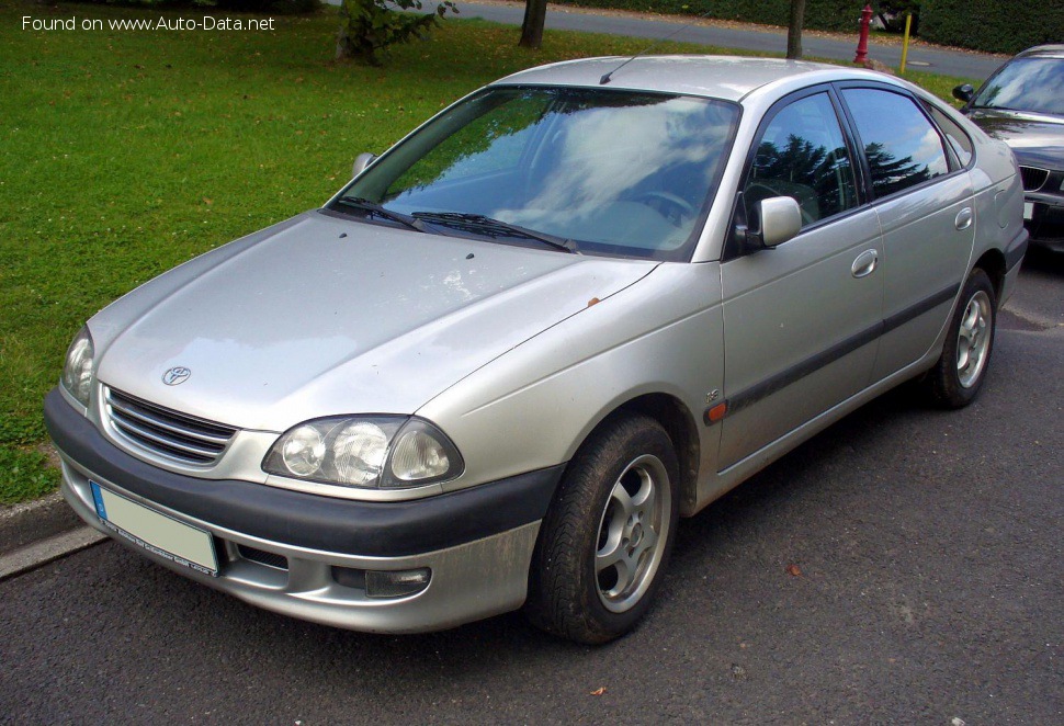 Specifications: Toyota Avensis Hatch (T22) 1.6 (110 Hp) 1997, 1998, 1999, 2000, 2001, 2002, 2003
