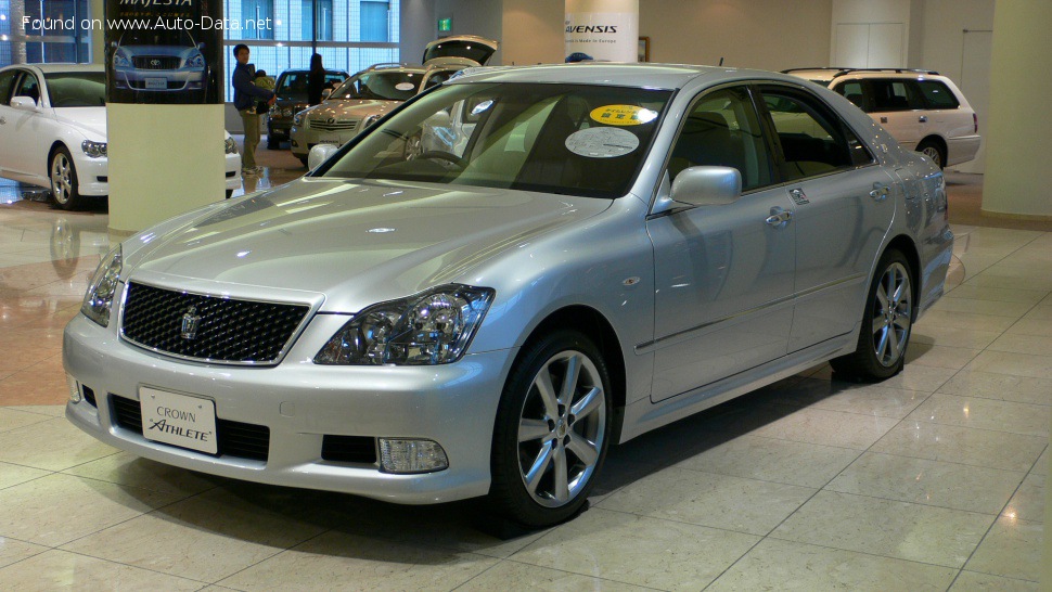Specifications: Toyota Crown XII Athlete (S180, facelift 2005) 2.5 V6 24V (215 Hp) Automatic 2005, 2006, 2007, 2008