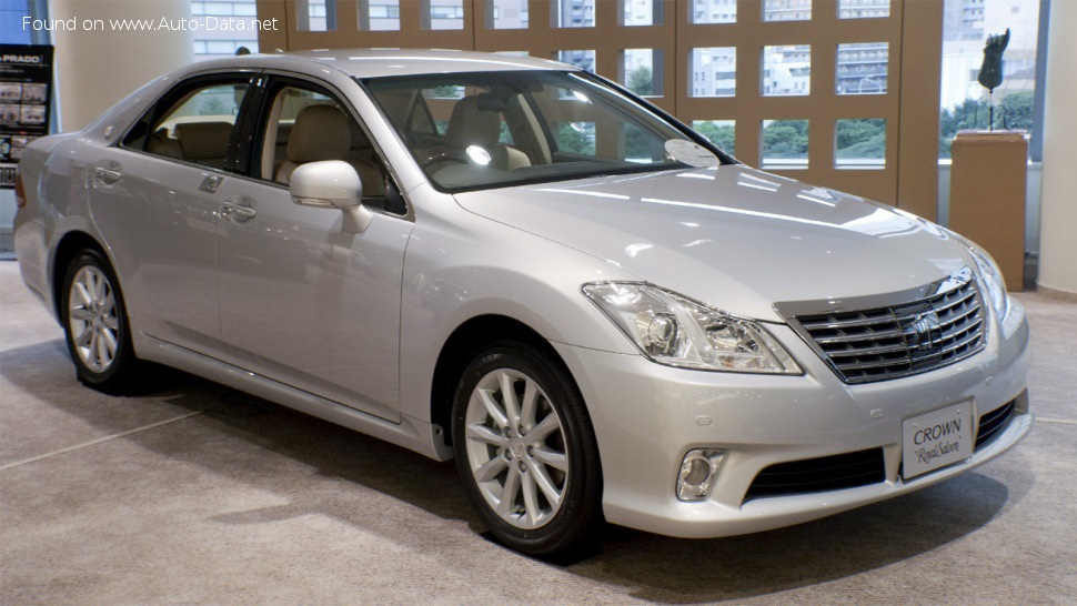 Specifications: Toyota Crown XIII Royal (S200, facelift 2010) 3.0 V6 24V (256 Hp) Automatic 2010, 2011, 2012