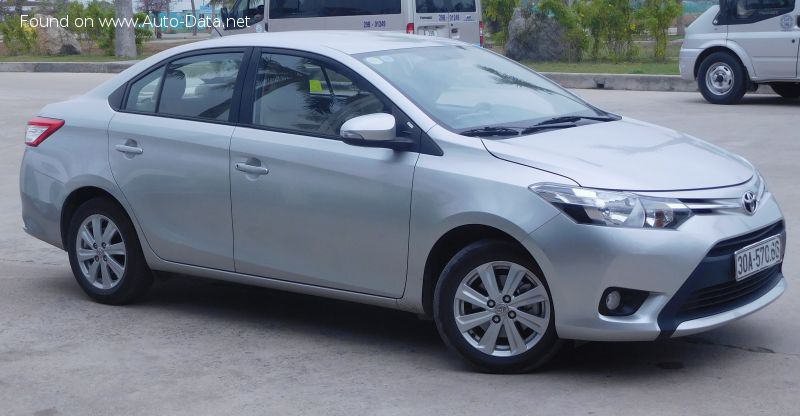 Specifications: Toyota Vios III 1.5 VVTi (109 Hp) 2013, 2014, 2015, 2016