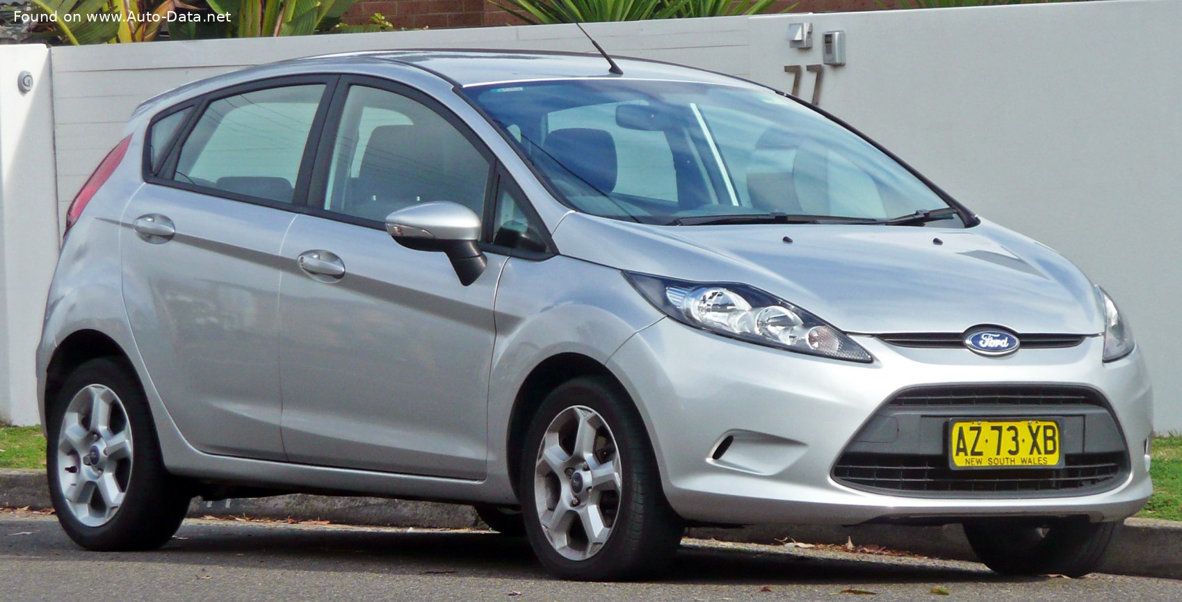 Specifications: Ford Fiesta VII (Mk7) 5 door 1.25 (82 Hp) 2008, 2009, 2010, 2011, 2012