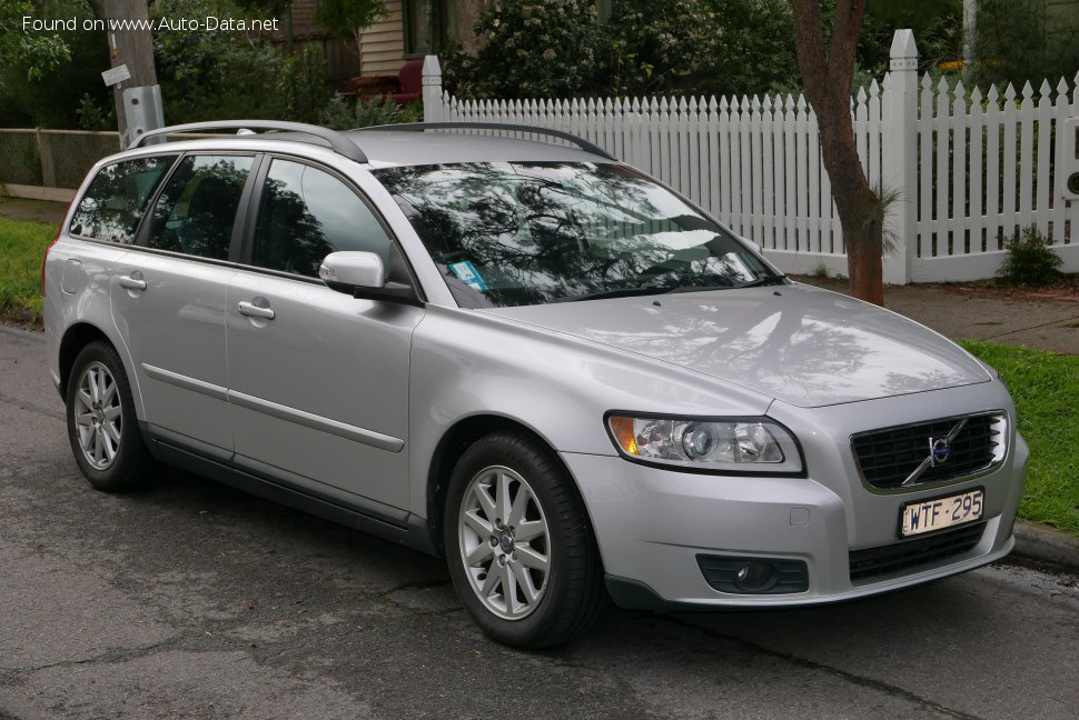 Specifications: Volvo V50 (facelift 2007) 2.4i (170 Hp) Geartronic 2007, 2008, 2009