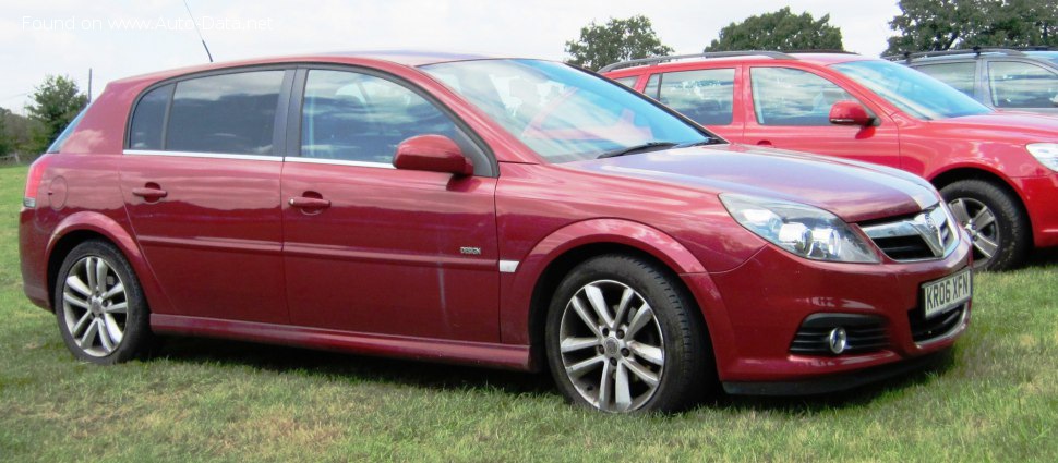 Specifications: Vauxhall Signum (facelift 2005) 3.0 V6 CDTi 24V ECOTEC (184 Hp) 2005, 2006, 2007, 2008