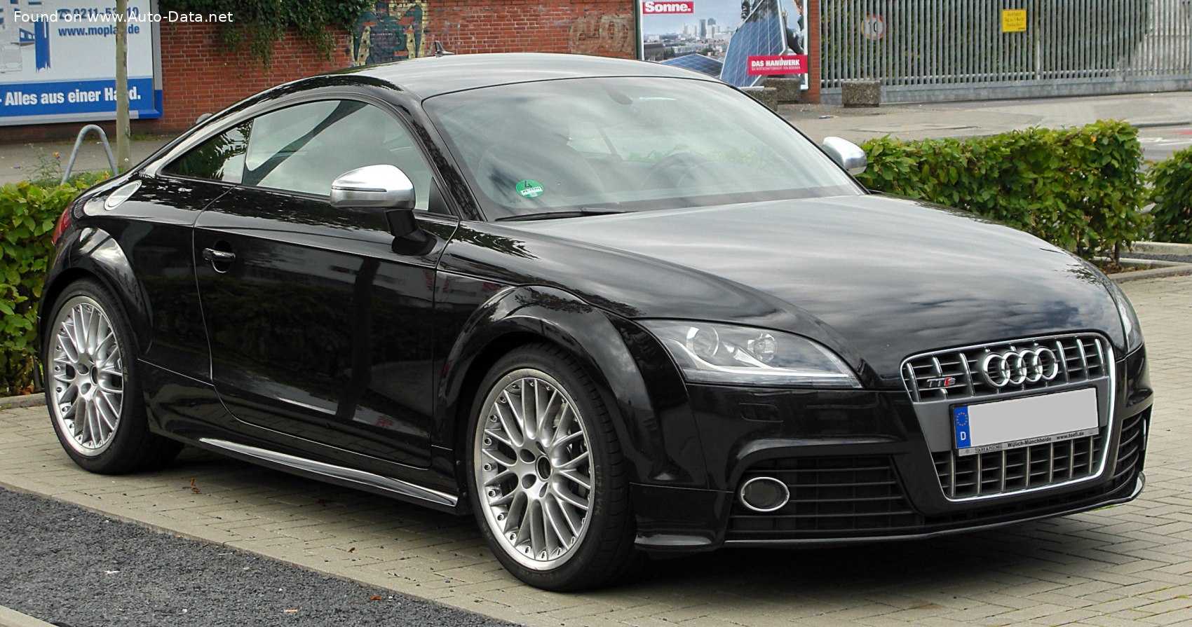 Specifications: Audi TTS Coupe (8J) 2.0 TFSI (272 Hp) quattro S Tronic 2008, 2009, 2010