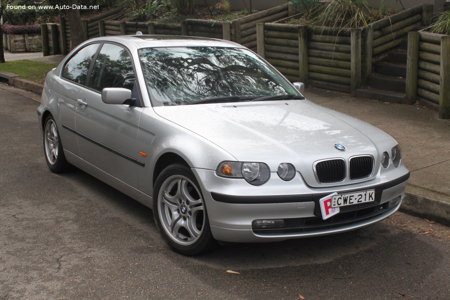 Specifications: BMW 3 Series Compact (E46, facelift 2001) 325ti (192 Hp) Steptronic 2001, 2002, 2003, 2004, 2005