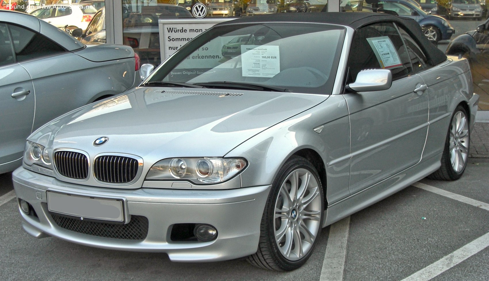 Specifications: BMW 3 Series Convertible (E46, facelift 2001) 325Ci (192 Hp) Steptronic 2003, 2004, 2005, 2006
