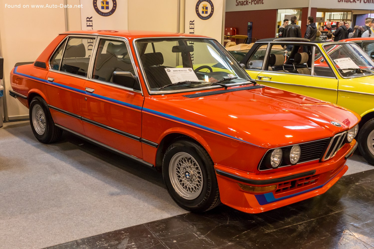 Specifications: BMW 5 Series (E12, Facelift 1976) M535i (218 Hp) 1980, 1981