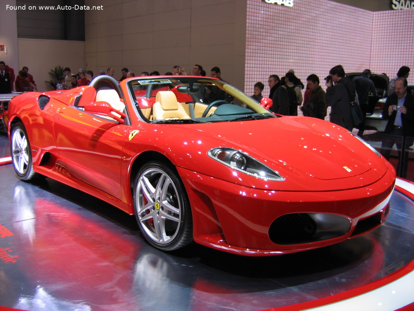 Specifications: Ferrari F430 Spider 4.3 i V8 32V (490 Hp) 2004, 2005, 2006, 2007, 2008, 2009