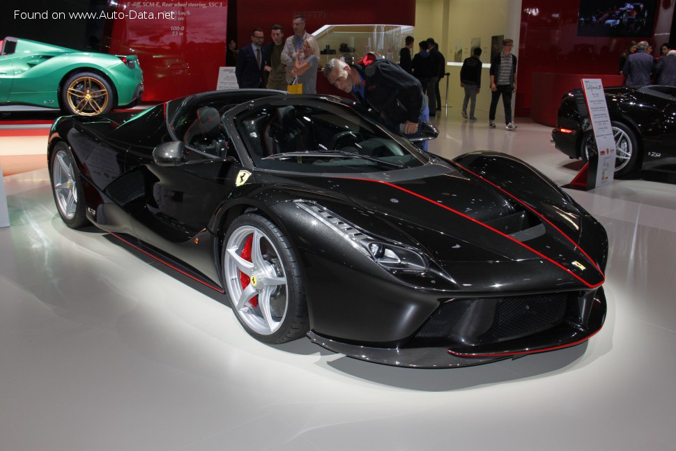 Specifications: Ferrari LaFerrari Aperta 6.3 V12 (963 Hp) Hybrid DCT 2016, 2017