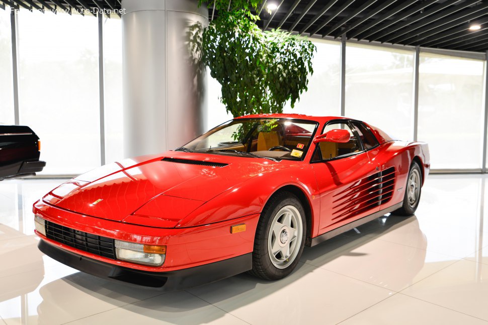 Specifications: Ferrari Testarossa 4.9 i V12 48V (380 Hp) 1984, 1985, 1986, 1987, 1988, 1989, 1990, 1991, 1992