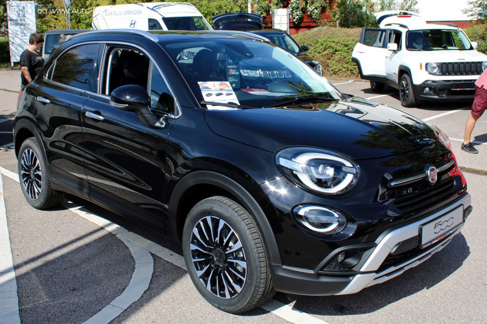 Specifications: Fiat 500X CrossCity Cross (facelift 2018) 1.6 MultiJet II (120 Hp) DCT 2018, 2019, 2020