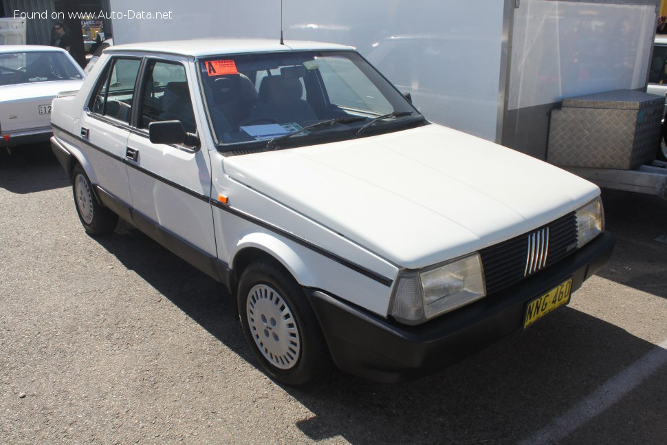 Specifications: Fiat Regata (138) 75 i.e. 1.5 (75 Hp) CAT 1985, 1986, 1987, 1988, 1989