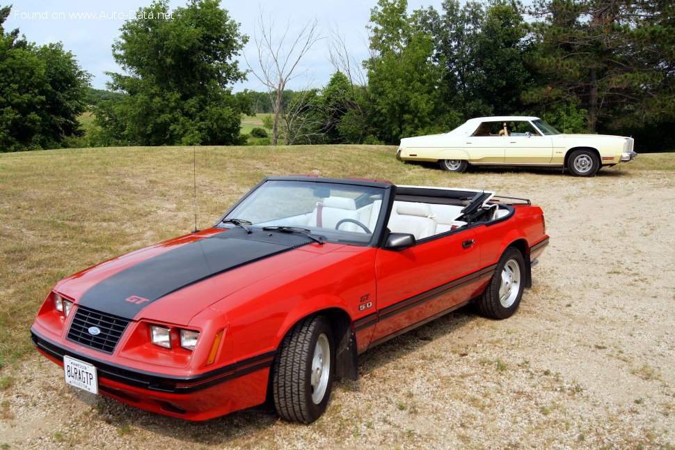 Specifications: Ford Mustang Convertible III 4.9 V8 (228 Hp) 1978, 1979, 1980, 1981, 1982, 1983, 1984, 1985, 1986, 1987, 1988, 1989, 1990, 1991, 1992, 1993