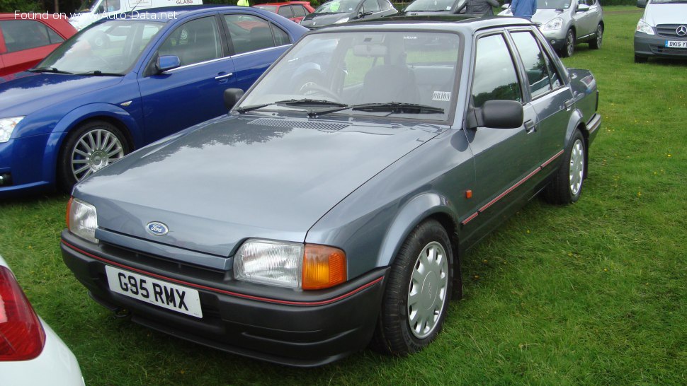 Specifications: Ford Orion II (AFF) 1.6 i (105 Hp) 1986, 1987, 1988, 1989, 1990