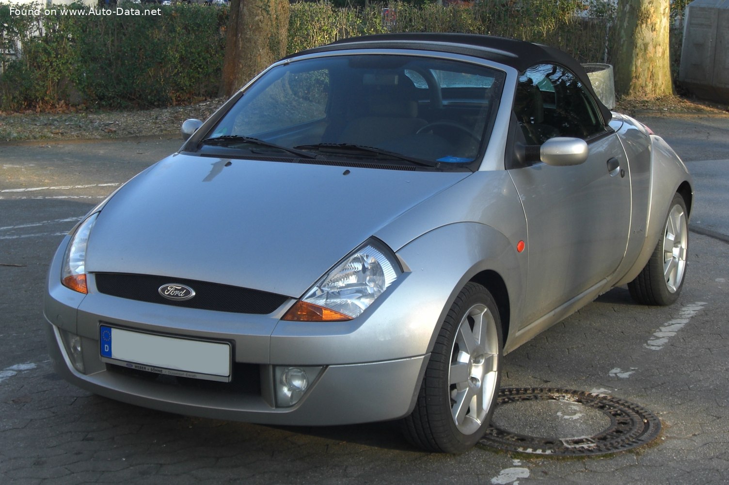 Specifications: Ford Streetka (RL2) 1.6i (95 Hp) 2002, 2003, 2004, 2005, 2006