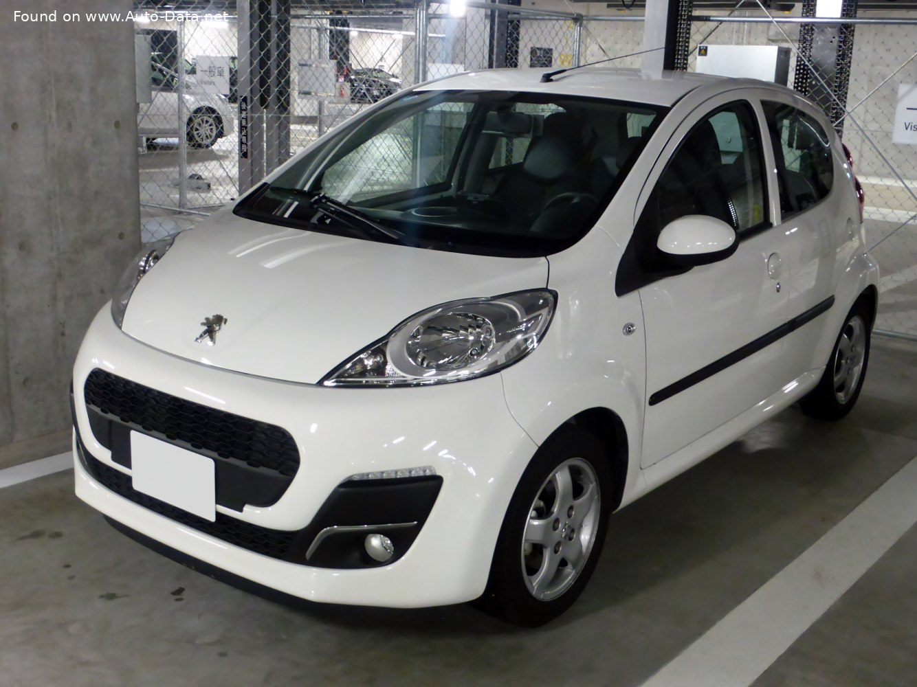 Specifications: Peugeot 107 (Phase III, 2012) 5-door 1.0 (68 Hp) 2-Tronic 2012, 2013, 2014