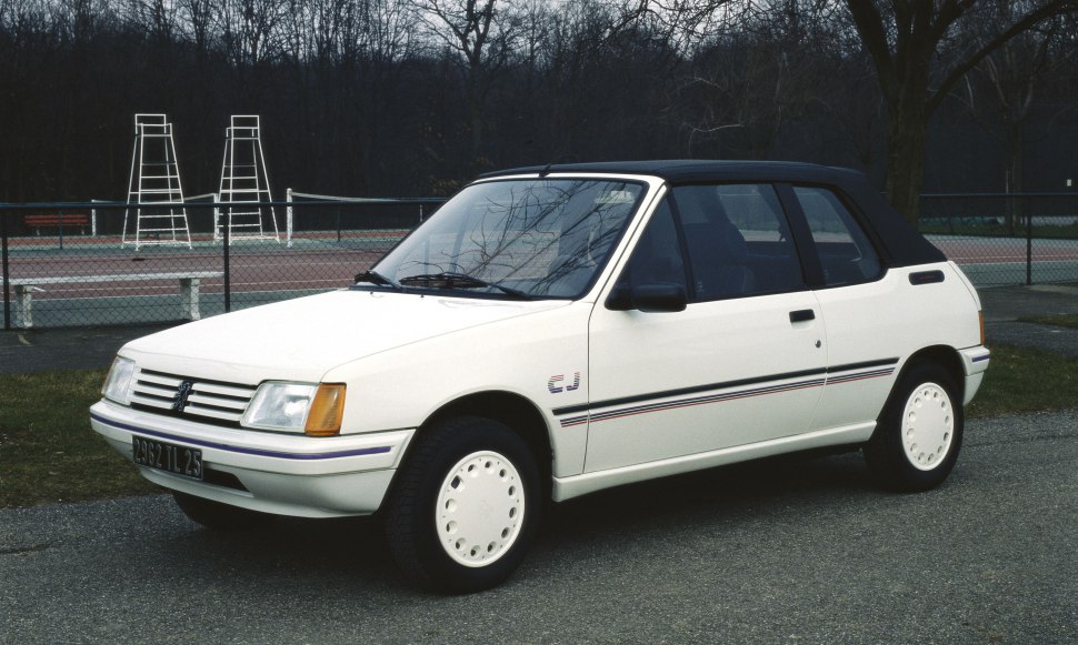 Specifications: Peugeot 205 I Cabrio (741B,20D) 1.9 CTI (102 Hp) 1987, 1988, 1989, 1990, 1991, 1992, 1993, 1994