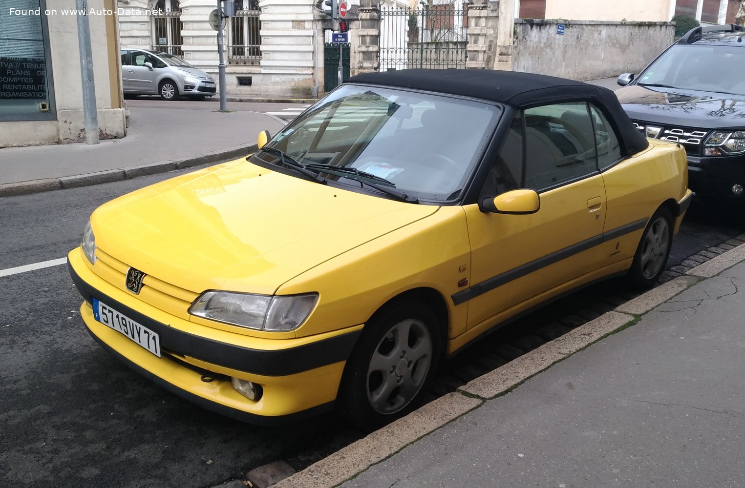 Specifications: Peugeot 306 Cabrio (7D) 1.8 (101 Hp) Automatic 1994, 1995, 1996, 1997