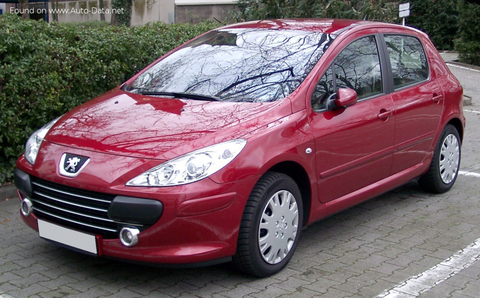 Specifications: Peugeot 307 (facelift 2005) 1.6 HDi (109 Hp) 2005, 2006, 2007, 2008