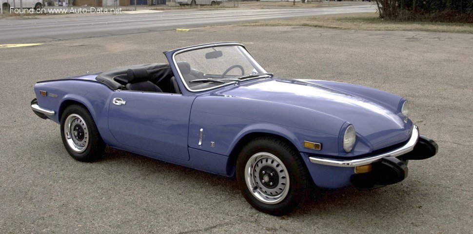 Specifications: Triumph Spitfire 1.3 MK III (75 Hp) 1967, 1968, 1969, 1970