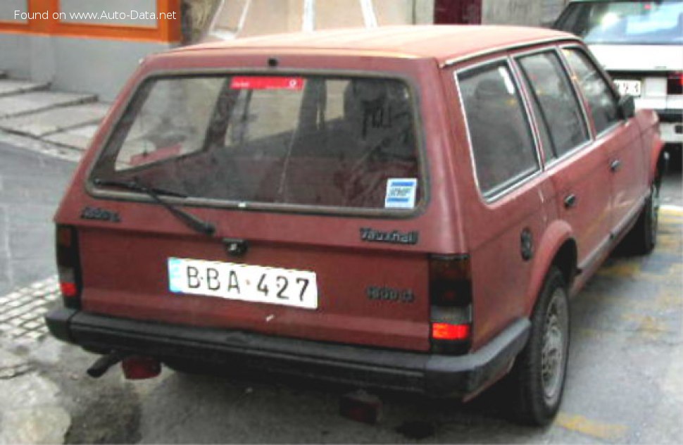 Specifications: Vauxhall Astra Estate 1.6 D (54 Hp) 1982, 1983, 1984