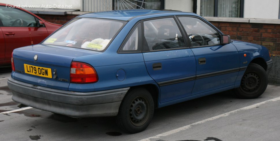 Specifications: Vauxhall Astra Mk III 1.7 TD (68 Hp) 1994, 1995, 1996, 1997, 1998