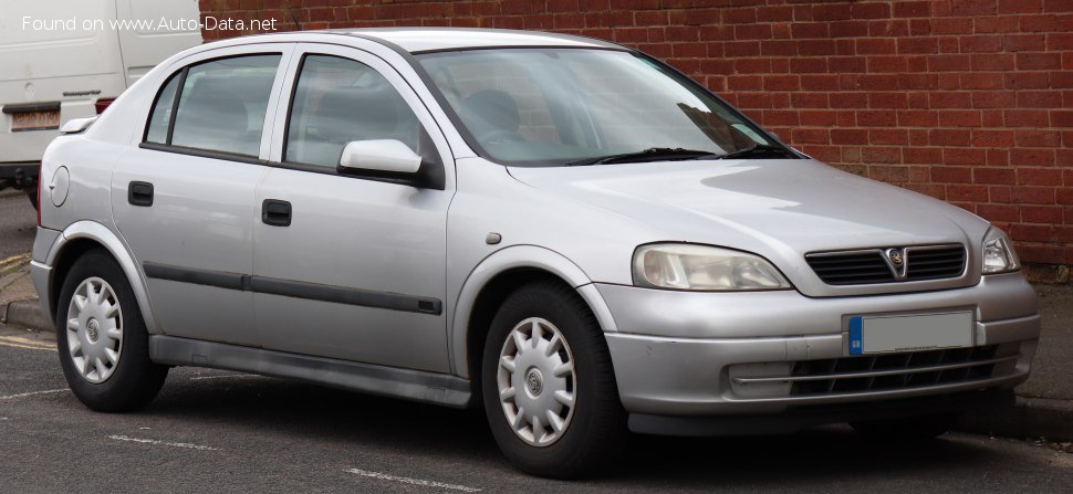 Specifications: Vauxhall Astra Mk IV 1.8 16V (116 Hp) 1998, 1999, 2000, 2001, 2002, 2003, 2004