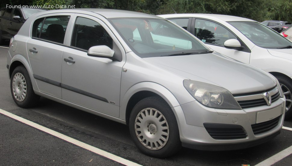 Specifications: Vauxhall Astra Mk V CC 1.7 CDTi (80 Hp) 2004, 2005, 2006, 2007, 2008, 2009