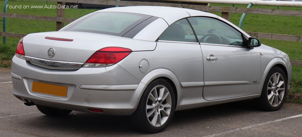 Specifications: Vauxhall Astra Mk V Convertible 2.0 (200 Hp) 2006, 2007, 2008, 2009, 2010, 2011