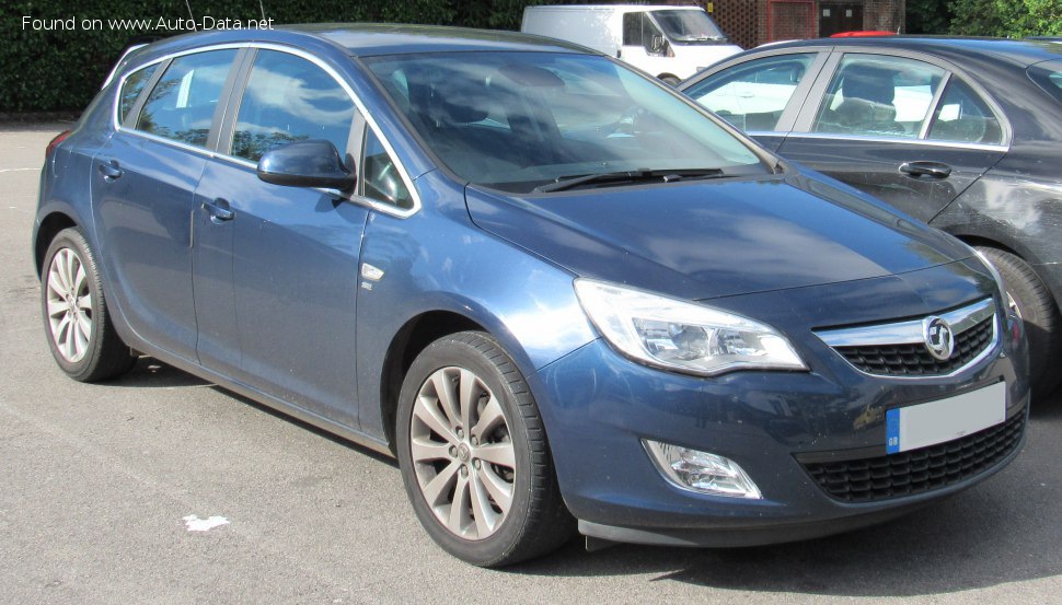 Specifications: Vauxhall Astra Mk VI CC 1.7 CDTi (125 Hp) 2009, 2010, 2011, 2012, 2013, 2014, 2015