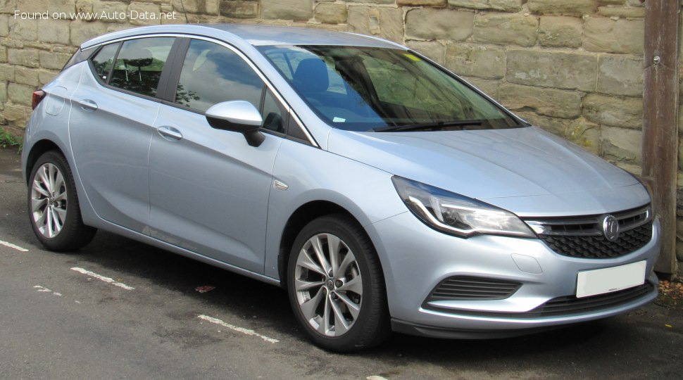 Specifications: Vauxhall Astra Mk VII 1.6 CDTi (110 Hp) 2015, 2016, 2017, 2018, 2019
