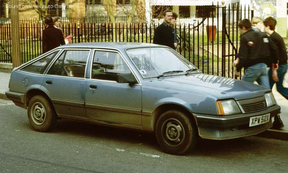 Specifications: Vauxhall Cavalier Mk II CC 2000i (122 Hp) 1986, 1987, 1988
